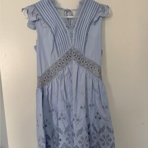 Self Portrait sky blue short dress